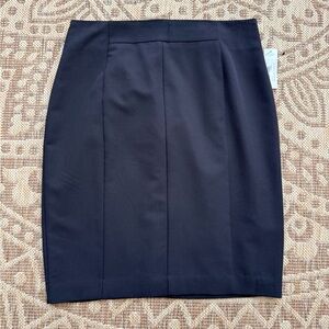 NEW Worthington Black Pencil Skirt Size 16 Knee Length Business Professional NWT